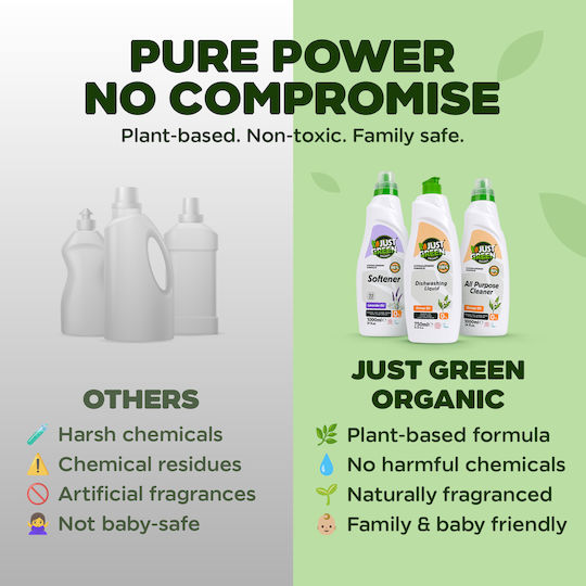 Just Green Organic Orange Oil Washing-Up Liquids 750ml