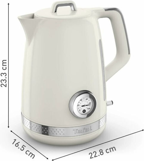 Tefal Soleil Електрическа кана 1.7lt 2400W Бяла