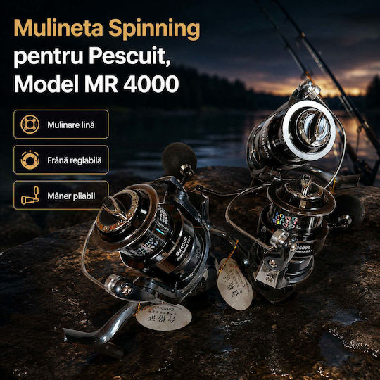 4000 Mulinetă de pescuit pentru Spinning