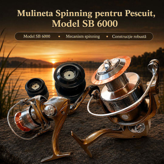 6000 Mulinetă de pescuit pentru Spinning
