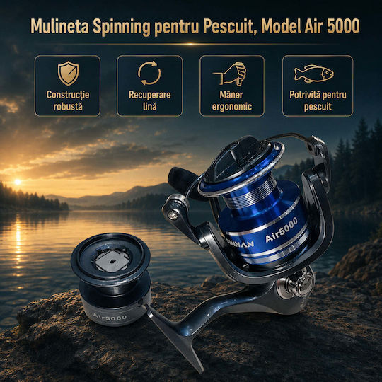 5000 Mulinetă de pescuit pentru Spinning