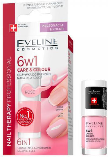 Eveline 6-in-1 Pflege- und Farbbehandlung Rose 5ml