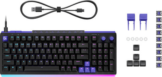Logitech G512X Gaming Μηχανικό Πληκτρολόγιο 98% με RGB φωτισμό (Αγγλικό US)