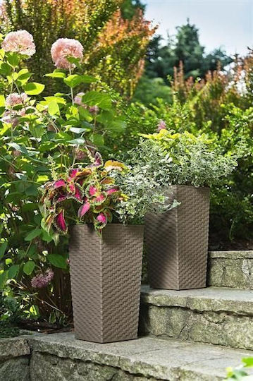 Lamela Keramik Blumentopf Mokka 30x30x57cm