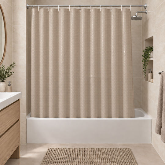 MRShome Curtain 180x180cm Beige DC-025014