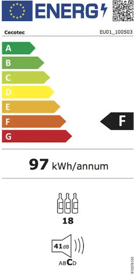 Cecotec Bolero Grandsommelier Origin Răcitor de Vinuri 18 Sticle