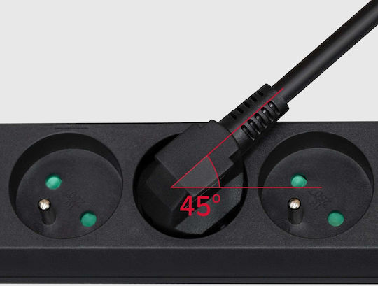 Rebel Power Strip 5 Sockets with Cable 2m France (Type E)