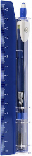 Starpak Metallischer Markierungskompass mit Nadel mit Bleistift Tipps für den Austausch Blau