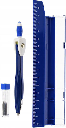 Starpak Metallischer Markierungskompass mit Nadel mit Bleistift Tipps für den Austausch Blau