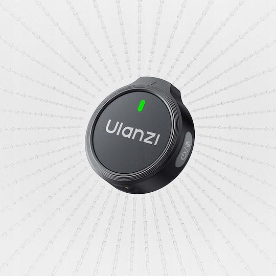 Ulanzi A21 Microfon Wireless de Rever pentru Mobil Alb-negru