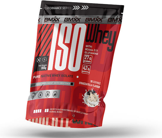 BMXX BODYMAXX SPORTSNUTRITION Iso Whey Протеин От Суроватка Без Глутен с Вкус Stracciatella 908gr