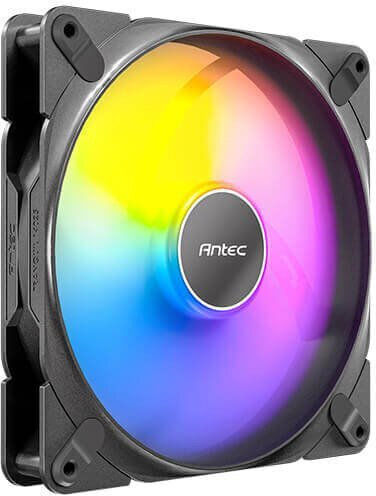 Antec 0-761345-40036-7 Ventilator pentru Carcasă 140mm (1500rpm / 89.72cfm) cu Iluminare RGB și Conexiune 4-Pin PWM Negru