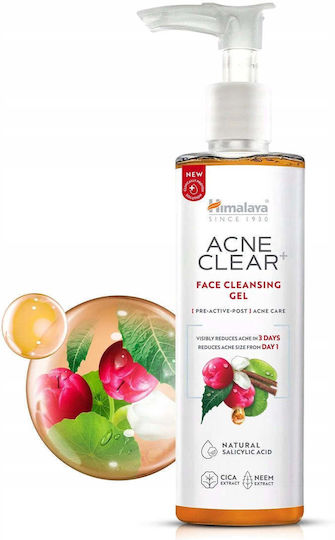 Himalaya Wellness Acne Clear Gel Καθαρισμού Προσώπου & Ματιών Κατά των ατελειών & Έλεγχο λιπαρότητας 200ml