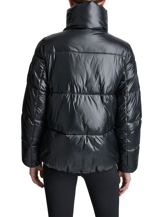 Γυναικείο Puffer Μπουφάν για Χειμώνα Mck/metlc Blk