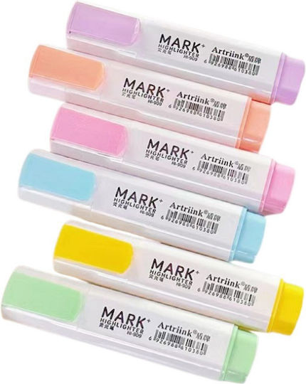 Lean Toys Markeri Subliniați 2.5mm Set 6 Buc