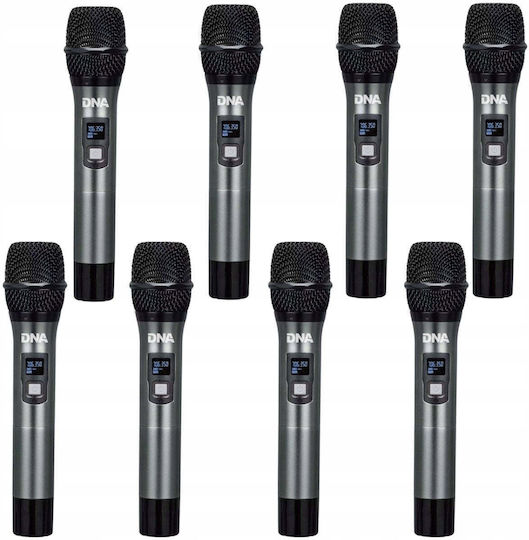 DNA RV-8 Set Microfon Dinamic De Mână Wireless Pentru Vocală