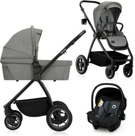 Lionelo Meril Reversible 2 in 1 Baby Stroller Suitable for Newborn Grey