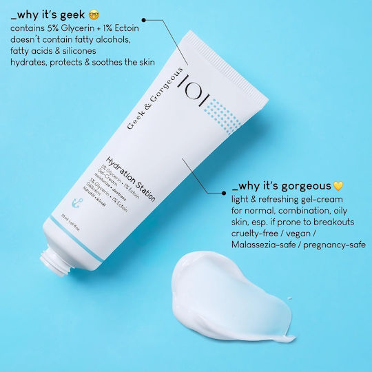 Geek & Gorgeous Hydration Station 50 Ml Intensive Moisturizing Gel-Cream