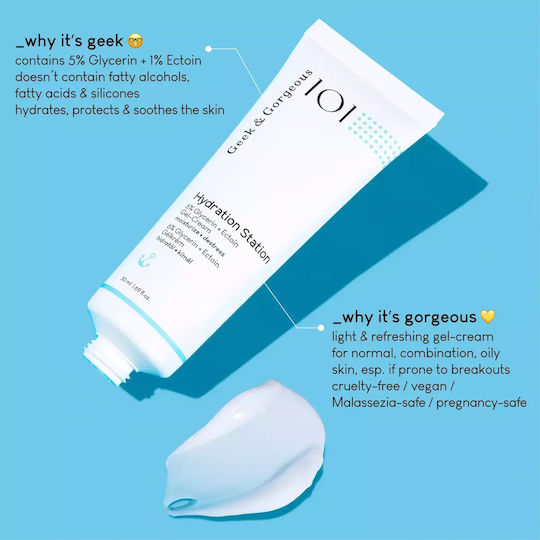 Geek & Gorgeous Hydration Station 50 Ml Intensive Moisturizing Gel-Cream