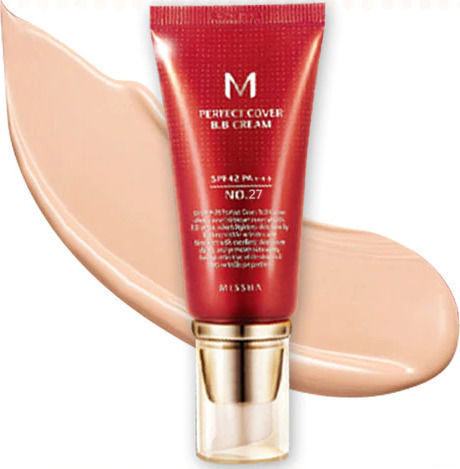 Missha Perfect Cover BB PA+++ No. 27 Дневен Крем за Лице със SPF42 за Хидратация, Против Несъвършенства и Блясък с Хиалуронова Киселина и Колаген 20ml