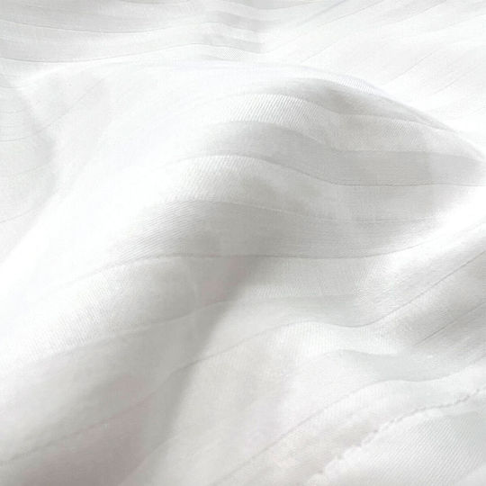Hotel-Kissenbezug Gestreift aus Baumwolle und Polyester 70x52cm