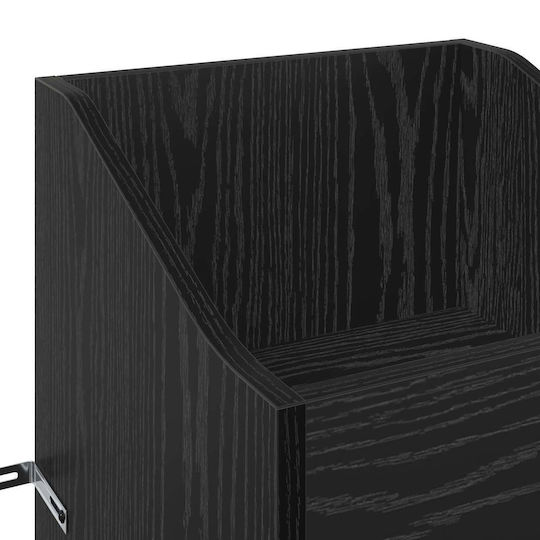 vidaXL Hi-Fi Furniture Black 36x36x95.5cm
