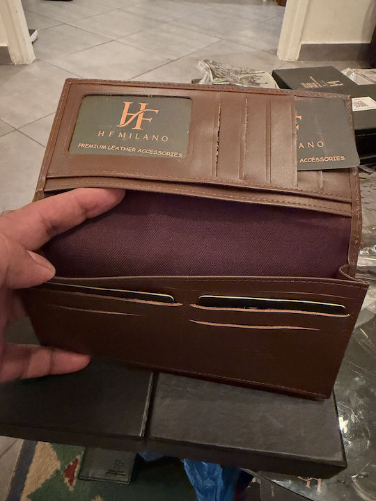 Leder Herrenbrieftasche Braun