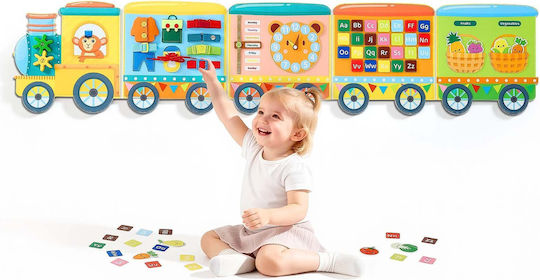 Baby Aktivitätsspielzeug Felt Wand Busy Board 14 in 1 aus Stoff für 24+ Monate