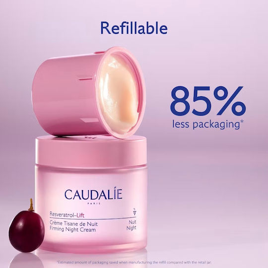 Resveratrol-Lift Festigende Nacht Gesichtscreme Nachfüllen für Anti-Aging & Festigung mit Hyaluronsäure & Kollagen 50ml