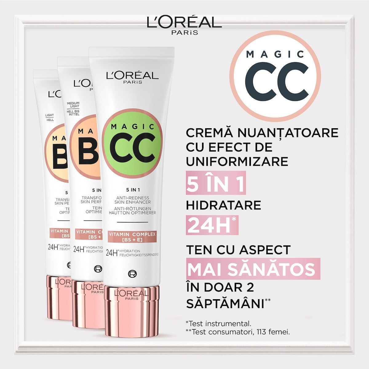 L'Oreal Paris C'est Magic CC 24ωρη Κρέμα Προσώπου Ημέρας με SPF20 για Ενυδάτωση, Ατέλειες & Ερυθρότητα 30ml