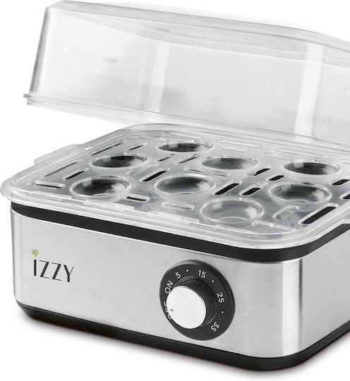 Izzy IZ-8201 Eierkocher 8 Eierkapazitäten 600W Silber