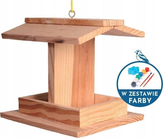 Garden&fun Alimentator Din Lemn Pentru Păsări 14x11x11,5cm Culori
