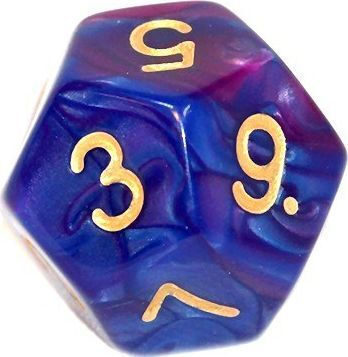Set of Two-Color Dice Rebel RPG Dark Blue-Purple