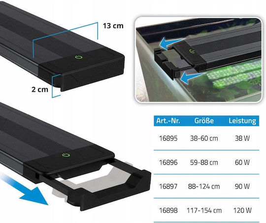 Aquael Led Lamp for Aquarium Lighting 90W