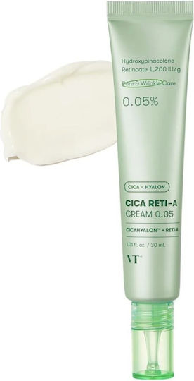 VT Cosmetics Cica Reti-A 0.05 Cream Face Night with Centella Asiatica 30ml