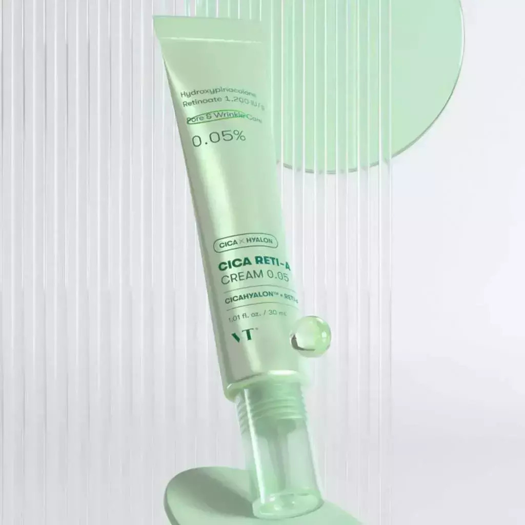 VT Cosmetics Cica Reti-A 0.05 Αντιγηραντική & Ρυθμιστική Κρέμα Προσώπου Νυκτός κατά των Ατελειών & της Ακμής με Ρετινόλη & Υαλουρονικό Οξύ 30ml