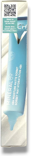 Vichy Mineral 89 Light 48h Moisturizing Face Gel with Hyaluronic Acid 40ml