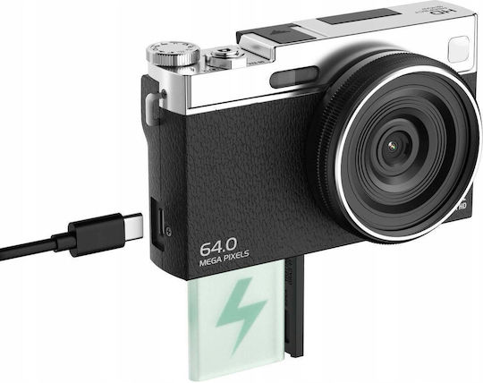 Xrec C77 Aparat foto compact 64MP Zoom optic 16x Argintiu