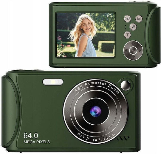 Xrec Q18 Aparat Foto Compact 64MP Zoom Optic 18x Verde
