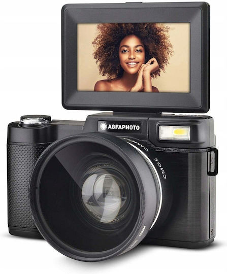 AgfaPhoto Vlg-4k S Kompaktkamera 24MP Optischer Zoom 5x + Fernbedienung