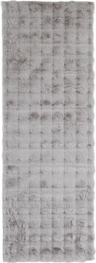 Royal Carpet Bunny Bubble Canvas Сребрист Неплъзгащ Се Килим Правоъгълен Furry Сребрист 70x140см
