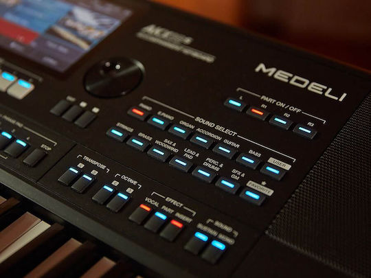 Medeli Medeli Arranger AKX10S Pro Serie mit 61 Tasten mit Gestell Schwarz