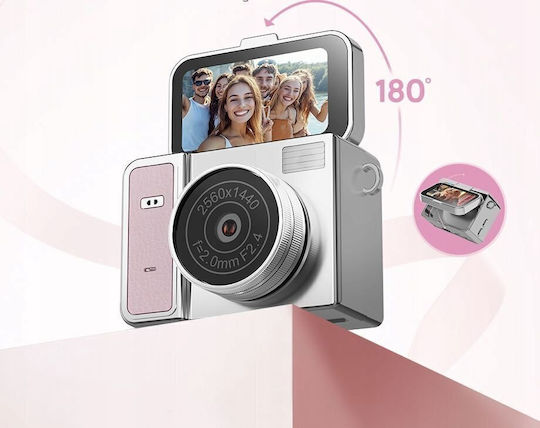 Xrec X7 Aparat Foto Compact 64MP Zoom Optic 45x Roz-Gri