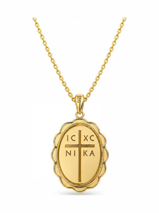 Ulysses Silver Pendant “Saint Paisios” Silver 925 14k Gold Plating Enamel Chain Gold Plated Silver 925