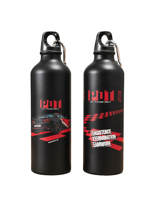 Χάρτινη Πόλη Παγούρι Αλουμινίου 500ml Μαύρο