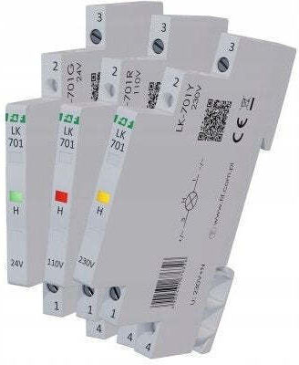 Ff Monofazată Modulară Lampă Indicator Led Slim Verde 1/2 Unitate 230v Lk-701g