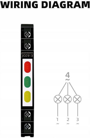 Ff Trifazată Articulată Lampă De Protecție Verde 1/3s Led 230v Lk-bz-703g
