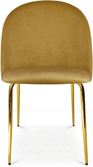 Kitchen Chairs 2 Pieces Curry Velvet Kitchen Chairs 2 Pieces Curry Velvet