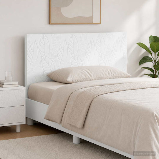 vidaXL Wooden White Bed Headboard 100x50cm
