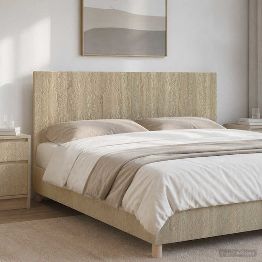 vidaXL Κεφαλάρι Κρεβατιού Ξύλινο Μπεζ 180x50cm